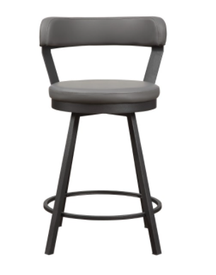 Appert Collection Grey Swivel Counter Height Chair