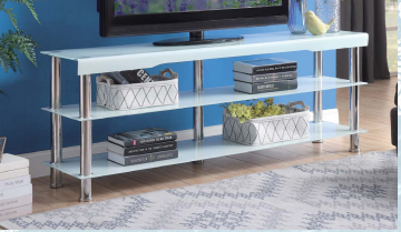 Hakea Collection Home Entertainment White TV Stand 63"