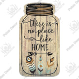 Putuo Decor Home Sign Mason Jar Shape Wooden Hanging Sign Family Plaque Wood for Rustic Home Decoration Farmhouse Wall Art Decor