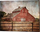 BATRENDY ARTS Farmhouse Rustic Wall Art Large Brown Barn Canvas Decor Modern Print Painting Country Style Pictures