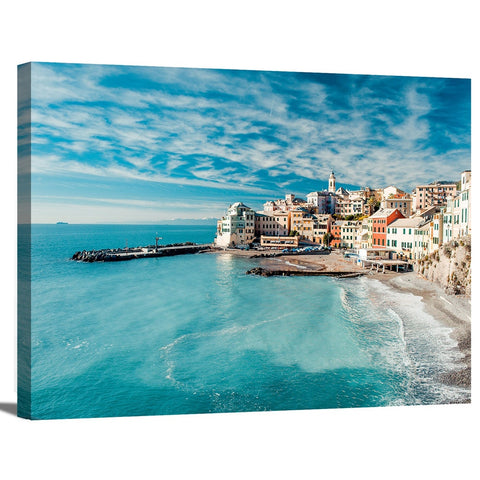 Home Decor Wall Art Bogliasco View Poster Printed Italy Seaside Coast Landscape Canvas Painting Bedroom Modular Pictures Frame