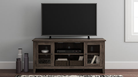 Grey Large TV Stand 60"L