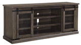 TV Stand with Sliding Doors 70" L