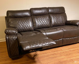 Socorro Collection Soft Brown Leather Manual Reclining 2pc or 3pc Living Room Set