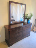 Mayville Collection Cherry Sleigh Bedroom Set