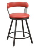 Appert Collection Red Swivel Counter Height Chair